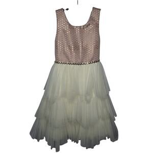 American Princess Tulle Dress Girls 7 Fluffy Easter Fancy Party Formal Wedding